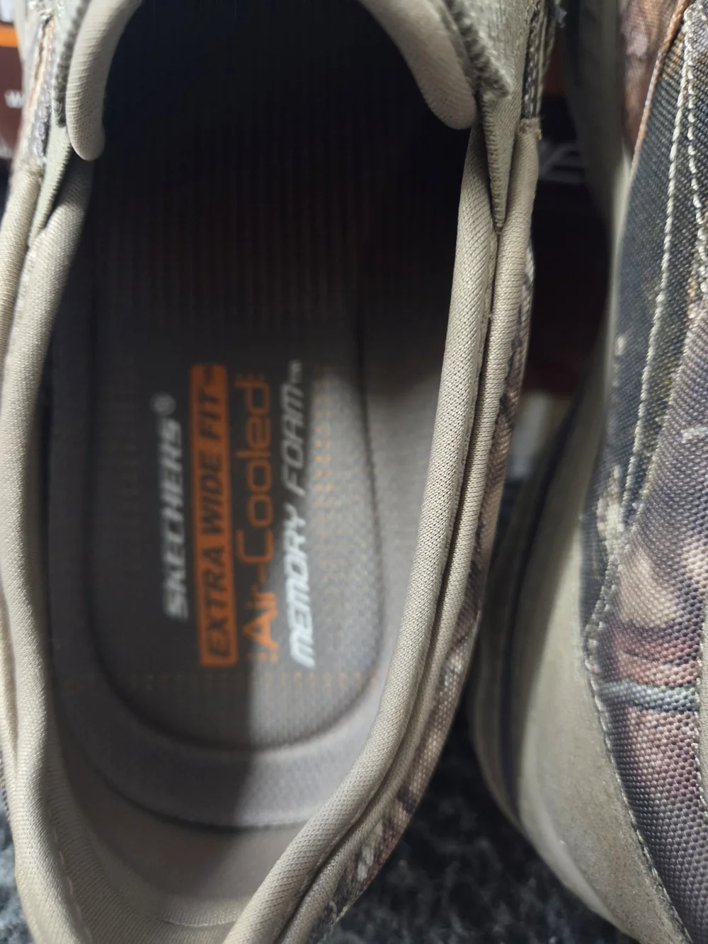 Skechers Mossy Oak Men's Relaxed Fit Slip-On Shoes Camouflage Green